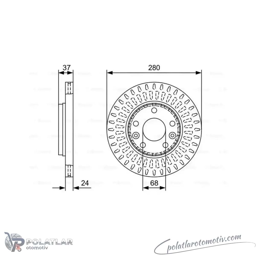 FREN DISKI ÖN TAKIM 280MM(5 BIJON) MAG 360704023400 402060010R