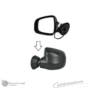 DIS DIKIZ AYNASI SOL ELEKTRIKLI ISITMALI, DISBÜKEY CAM LH VM 6801EHL 6001549678